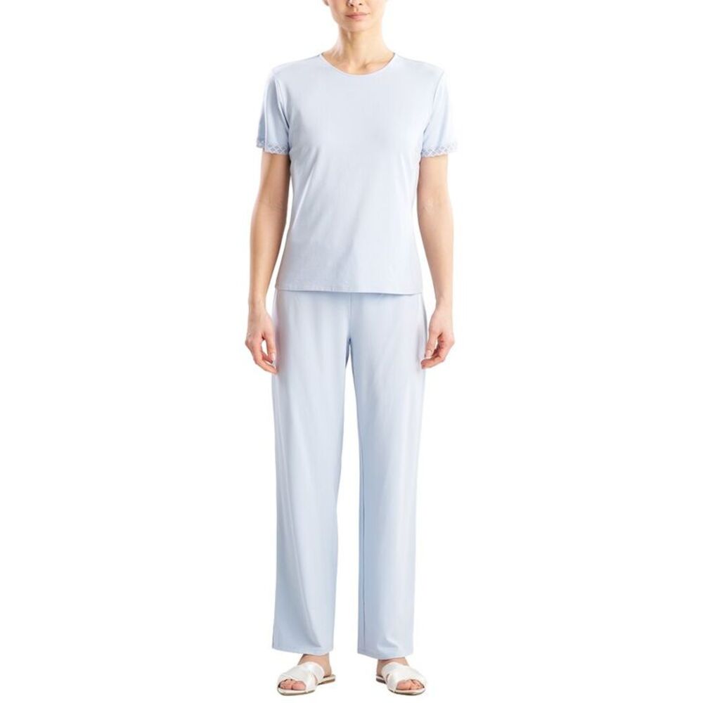 Natori Womens True Bliss T-Shirt Pj Set, Blue